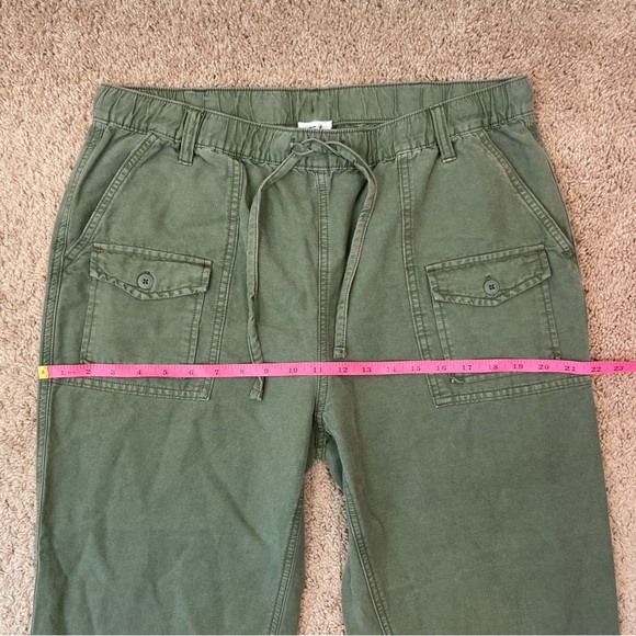 Aerie 2022 Double Pocket Utility Jogger Pants in Olive Army Green Size Large - Picture 13 of 16
